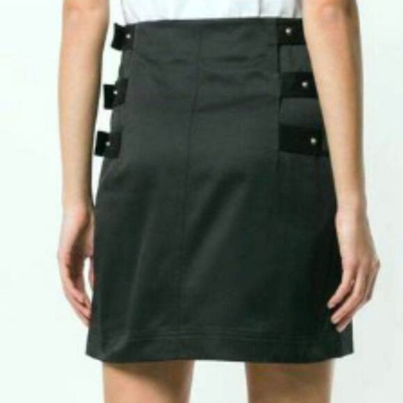 Helmut Lang buckle straight skirt black size 8 - Picture 8 of 8